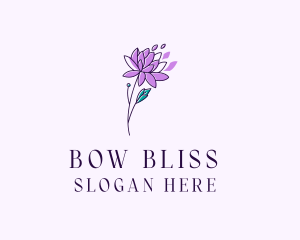 Floral Dahlia Flower logo design