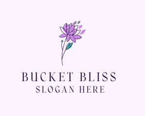 Floral Dahlia Flower logo design