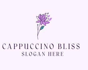 Floral Dahlia Flower logo design