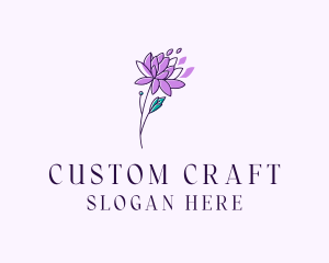 Floral Dahlia Flower logo design