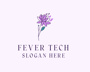 Floral Dahlia Flower logo design