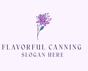 Floral Dahlia Flower logo design