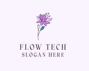 Floral Dahlia Flower logo design