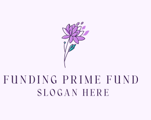 Floral Dahlia Flower logo design