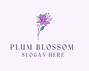 Floral Dahlia Flower logo design