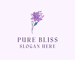 Floral Dahlia Flower logo design