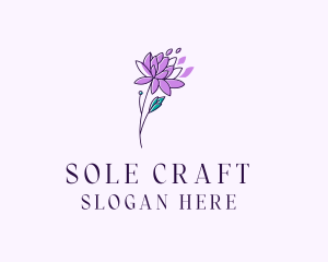 Floral Dahlia Flower logo design