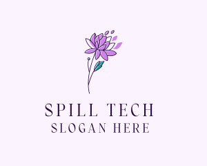 Floral Dahlia Flower logo design