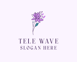 Floral Dahlia Flower logo design