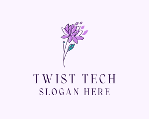 Floral Dahlia Flower logo design