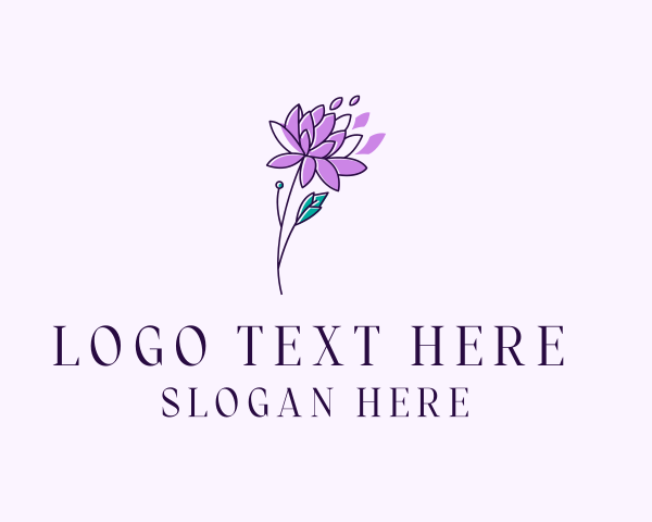 Blossoming logo example 2