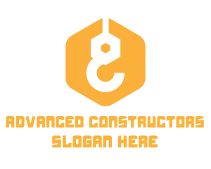 Yellow Construction Hook logo design