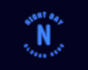 Neon Lights Night Club logo design