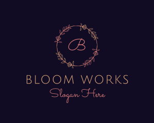 Feminine Floral Boutique Florist logo design