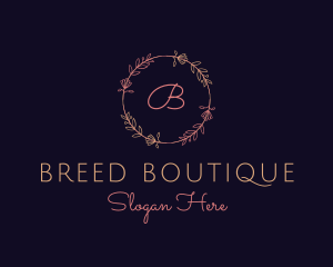 Feminine Floral Boutique Florist logo design