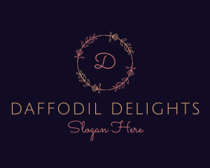 Feminine Floral Boutique Florist logo design