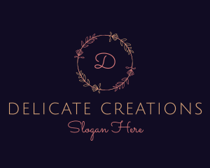 Feminine Floral Boutique Florist logo design