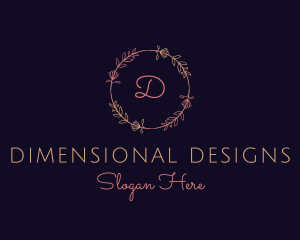 Feminine Floral Boutique Florist logo design