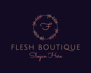 Feminine Floral Boutique Florist logo design