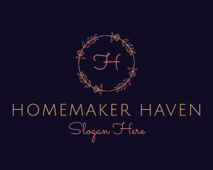 Feminine Floral Boutique Florist logo design