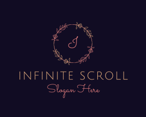 Feminine Floral Boutique Florist logo design