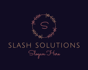 Feminine Floral Boutique Florist logo design