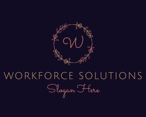 Feminine Floral Boutique Florist logo design