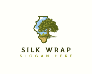 Illinois White Oak Tree Logo