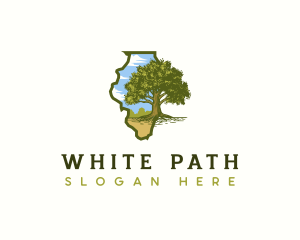 Illinois White Oak Tree logo
