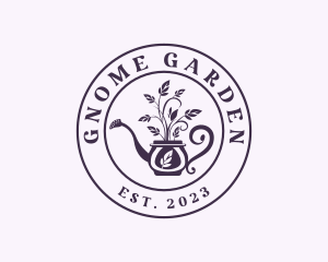 Gardener Watering Pot logo design