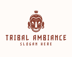 Aztec Tribe Man logo design