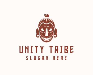 Aztec Tribe Man logo