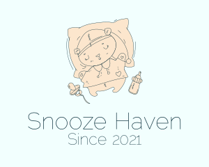 Baby Infant Sleepwear  logo design