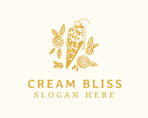 Sweet Ice Cream logo design