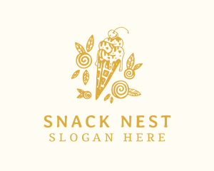 Sweet Ice Cream logo design