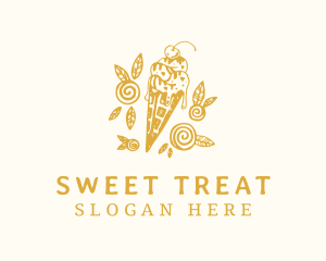 Sweet Ice Cream logo design