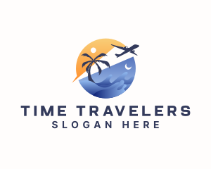 Travel Beach Vacation logo design