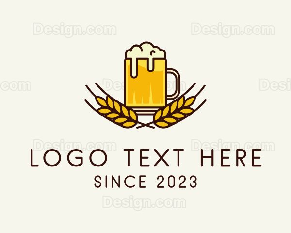 Beer Mug Booze Logo