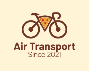 Pizza Bicycle Delivery  logo design