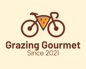 Pizza Bicycle Delivery  logo design