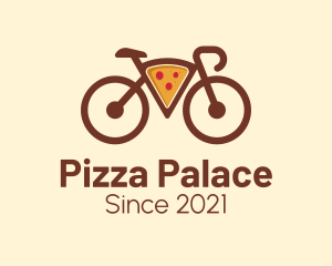 Pizza Bicycle Delivery  logo design