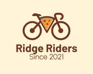 Pizza Bicycle Delivery  logo design