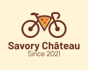 Pizza Bicycle Delivery  logo design