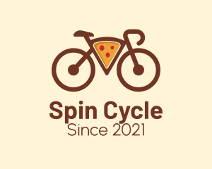 Pizza Bicycle Delivery  logo design