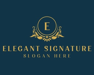 Luxury Wedding Event logo design