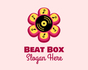 Flower Vinyl Record  logo