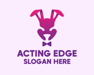 Purple Magic Rabbit logo design