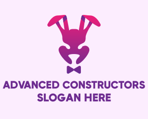 Purple Magic Rabbit logo design