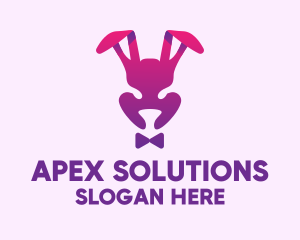 Purple Magic Rabbit logo design