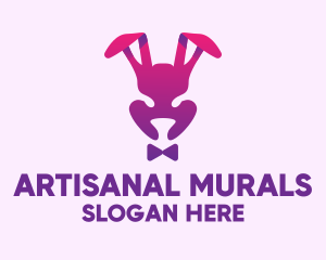 Purple Magic Rabbit logo design